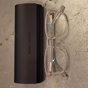 Clear Warby Parker Bensen Glasses Frames Crystal